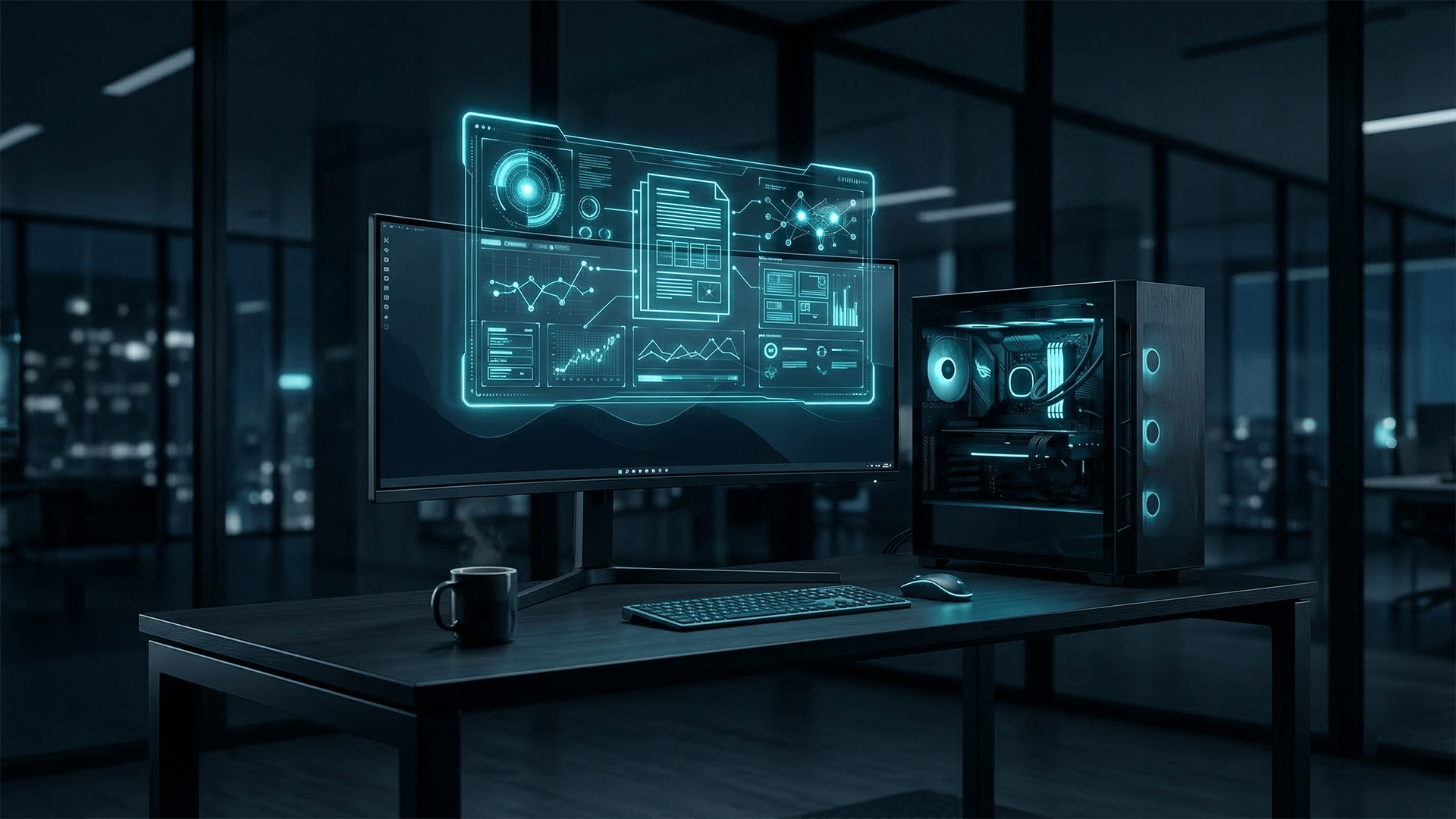 Singularity AI sustav u modernom uredu